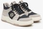 Estro Dames Grijze & Zwarte High-Top Sneakers gemaakt van Leer en Suède Er00114288 Gray Dames - Thumbnail 3