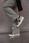 Estro Dames Grijze & Zwarte High-Top Sneakers gemaakt van Leer en Suède Er00114288 Gray Dames - Thumbnail 4