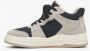 Estro Dames Grijze & Zwarte High-Top Sneakers gemaakt van Leer en Suède Er00114288 Gray Dames - Thumbnail 7