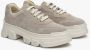 Estro Dames Grijze Sneakers gemaakt van Suède op een Chunky Platform Er00113361 Gray Dames - Thumbnail 3