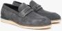 Estro Heren Grijs Velours Slip-On Loafers Er00112589 Gray Heren - Thumbnail 2