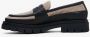 Estro Dames Zwarte & Beige Penny Loafers gemaakt van Italiaans Leer & Velours Er00113606 Multicolor Dames - Thumbnail 3