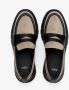 Estro Dames Zwarte & Beige Penny Loafers gemaakt van Italiaans Leer & Velours Er00113606 Multicolor Dames - Thumbnail 4