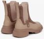 Estro Dames Beige Suède & Leren Enkellaarzen Er00111966 Multicolor Dames - Thumbnail 5