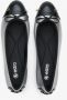 Estro Dames Zilver & Zwart Leren Ballet Flats met Metallic Glans Er00114174 Multicolor Dames - Thumbnail 4