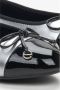 Estro Dames Zilver & Zwart Leren Ballet Flats met Metallic Glans Er00114174 Multicolor Dames - Thumbnail 7