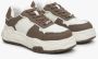Estro Dames Bruin & Wit Laag-Top Sneakers gemaakt van Echt Leer Er00113591 Multicolor Dames - Thumbnail 2
