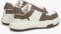Estro Dames Bruin & Wit Laag-Top Sneakers gemaakt van Echt Leer Er00113591 Multicolor Dames - Thumbnail 5