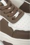 Estro Dames Bruin & Wit Laag-Top Sneakers gemaakt van Echt Leer Er00113591 Multicolor Dames - Thumbnail 6