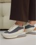 Estro Dames Beige & Grijs Leren Lage Sneakers met Bont voor de Winter Er00114142 Multicolor Dames - Thumbnail 2