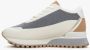 Estro Dames Beige & Grijs Leren Lage Sneakers met Bont voor de Winter Er00114142 Multicolor Dames - Thumbnail 6