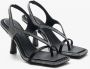 Estro Zwarte Dameshakken Diamantensandalen Er00114300 Multicolor Dames - Thumbnail 3