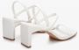 Estro Dames Witte Sandalen met Hak gemaakt van Echt Leer Er00112454 White Dames - Thumbnail 5