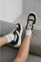 Estro Dames Zwart & Wit Velours & Leren Lage Sneakers Er00112594 Black Dames - Thumbnail 2