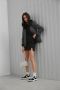 Estro Dames Zwart & Wit Velours & Leren Lage Sneakers Er00112594 Black Dames - Thumbnail 5