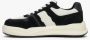 Estro Dames Zwart & Wit Velours & Leren Lage Sneakers Er00112594 Black Dames - Thumbnail 6