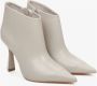 Estro Dames Lichtgrijze Leren Enkellaarzen met Trechterhak Er00113737 Gray Dames - Thumbnail 2