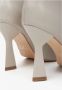Estro Dames Lichtgrijze Leren Enkellaarzen met Trechterhak Er00113737 Gray Dames - Thumbnail 6
