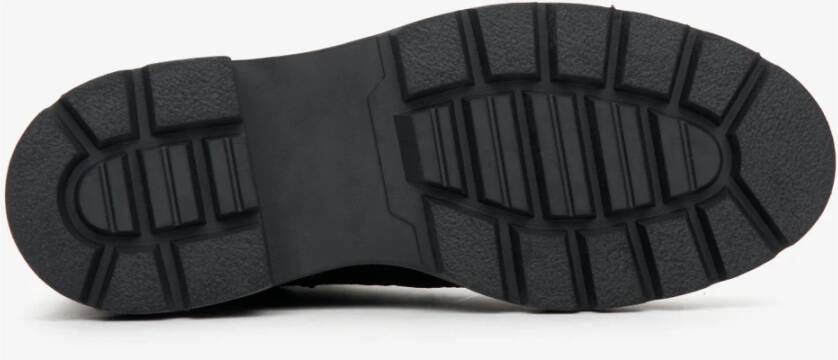 Estro Heren hoge enkellaarsjes voor de winter gemaakt van zwart nubuck Er00114065 Black Heren