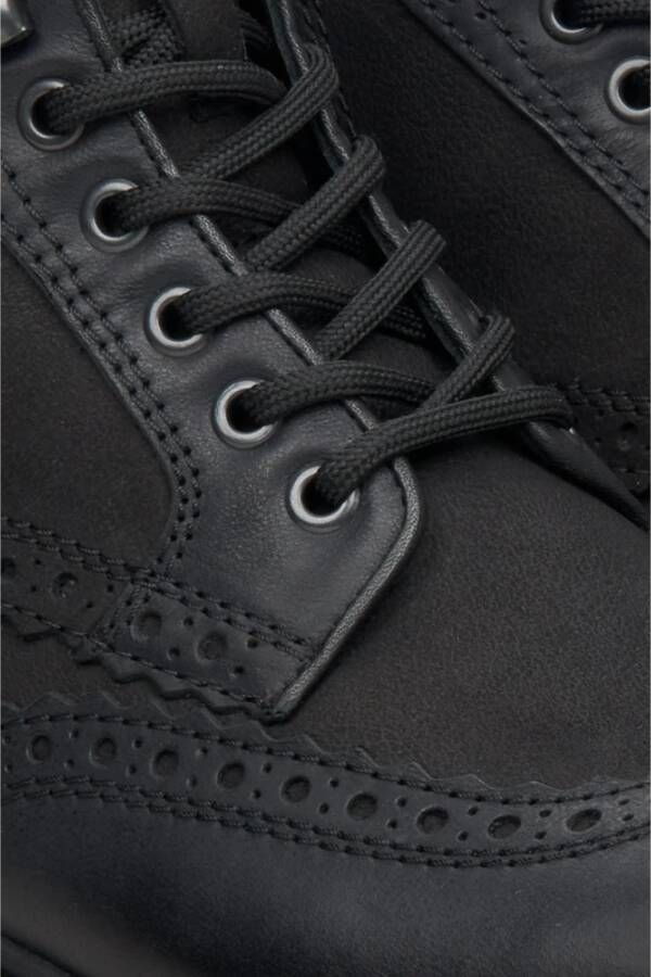 Estro Heren hoge enkellaarsjes voor de winter gemaakt van zwart nubuck Er00114065 Black Heren