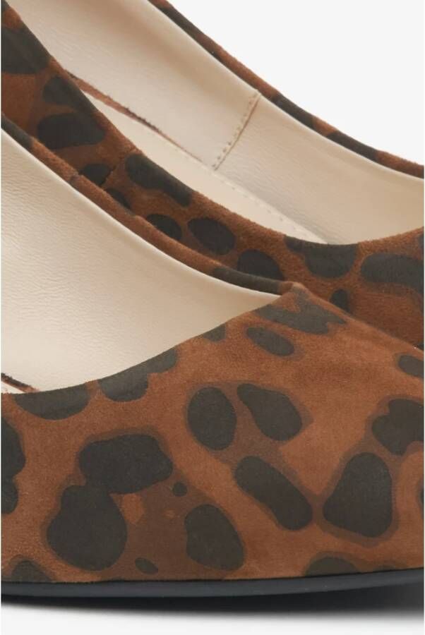 Estro Velours luipaardprint pumps voor dames met puntige neus Er00115969 Multicolor Dames