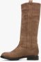 Estro Dames Bruine Vintage Laarzen gemaakt van Echt Italiaans Velours Er00113597 Brown Dames - Thumbnail 2