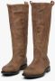 Estro Dames Bruine Vintage Laarzen gemaakt van Echt Italiaans Velours Er00113597 Brown Dames - Thumbnail 5