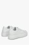 Estro Witte Leren Lage Sneakers Moderne Elegantie - Thumbnail 2