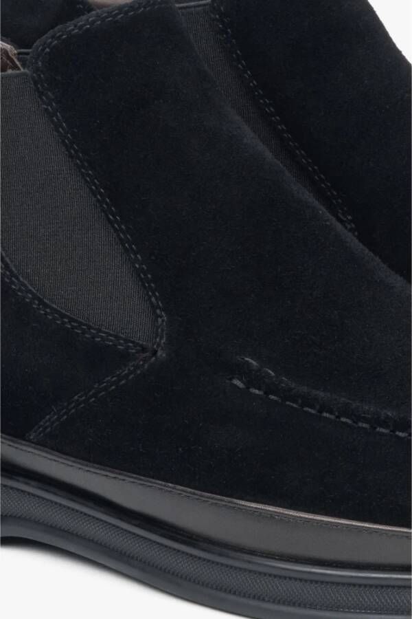 Estro Zwarte Chelsea Boots om in te stappen