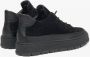 Estro Zwarte Hoge Sneakers voor Heren gemaakt van Italiaans Echt Velours en Leer met Licht Isolatie Black Heren - Thumbnail 4