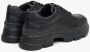 Estro Zwarte leren Chunky Platform Sneakers Black Dames - Thumbnail 4