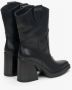 Estro Dames Lage Zwarte Cowboy Laarzen Gemaakt van Echt Leer Er00114354 Black Dames - Thumbnail 5