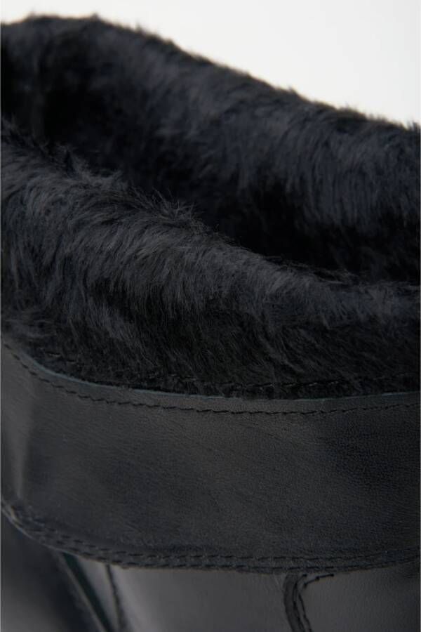 Estro Dames Lage Zwarte Cowboy Laarzen Gemaakt van Echt Leer Er00114354 Black Dames