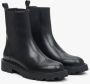 Estro Zwarte leren enkellaarsjes voor dames met decoratieve perforaties Black Dames - Thumbnail 2