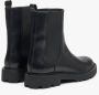 Estro Zwarte leren enkellaarsjes voor dames met decoratieve perforaties Black Dames - Thumbnail 5