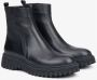 Estro Dames Zwarte Leren Enkellaarzen Geïsoleerd met Bont Er00114926 Black Dames - Thumbnail 2