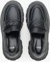 Estro Zwarte Leren Loafers met Dikke Zool Black Dames - Thumbnail 5