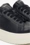 Estro Zwarte leren low-top sneakers met chunky zool - Thumbnail 2