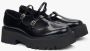 Estro Zwarte leren Mary Jane Brogues voor vrouwen met decoratieve gespen Black Dames - Thumbnail 2