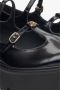 Estro Zwarte leren Mary Jane Brogues voor vrouwen met decoratieve gespen Black Dames - Thumbnail 7