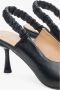 Estro Zwarte Leren Slingback Pumps voor Vrouwen - Thumbnail 2
