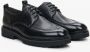 Estro Heren Zwart Leren Veterschoenen Brogues Er00114372 Black Heren - Thumbnail 3