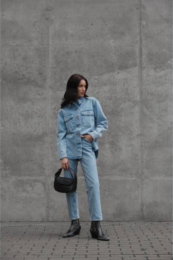 Estro Zwarte Leren Vintage Cowboy Laarzen voor Vrouwen met Zilveren Details Black Dames