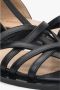 Estro Zwarte Leren Visser Sandalen voor Vrouwen - Thumbnail 2