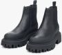 Estro Zwarte Natuurlijk Leren Dames Enkellaarzen Er00111793 Black Dames - Thumbnail 3