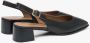 Estro Zwarte Slingback Pumps met Lage Hak - Thumbnail 2