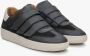 Estro Zwarte Velcro-sneakers voor dames gemaakt van Italiaans echt leer en velours Multicolor Dames - Thumbnail 2