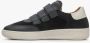 Estro Zwarte Velcro-sneakers voor dames gemaakt van Italiaans echt leer en velours Multicolor Dames - Thumbnail 3