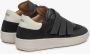 Estro Zwarte Velcro-sneakers voor dames gemaakt van Italiaans echt leer en velours Multicolor Dames - Thumbnail 5
