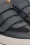Estro Zwarte Velcro-sneakers voor dames gemaakt van Italiaans echt leer en velours Multicolor Dames - Thumbnail 6